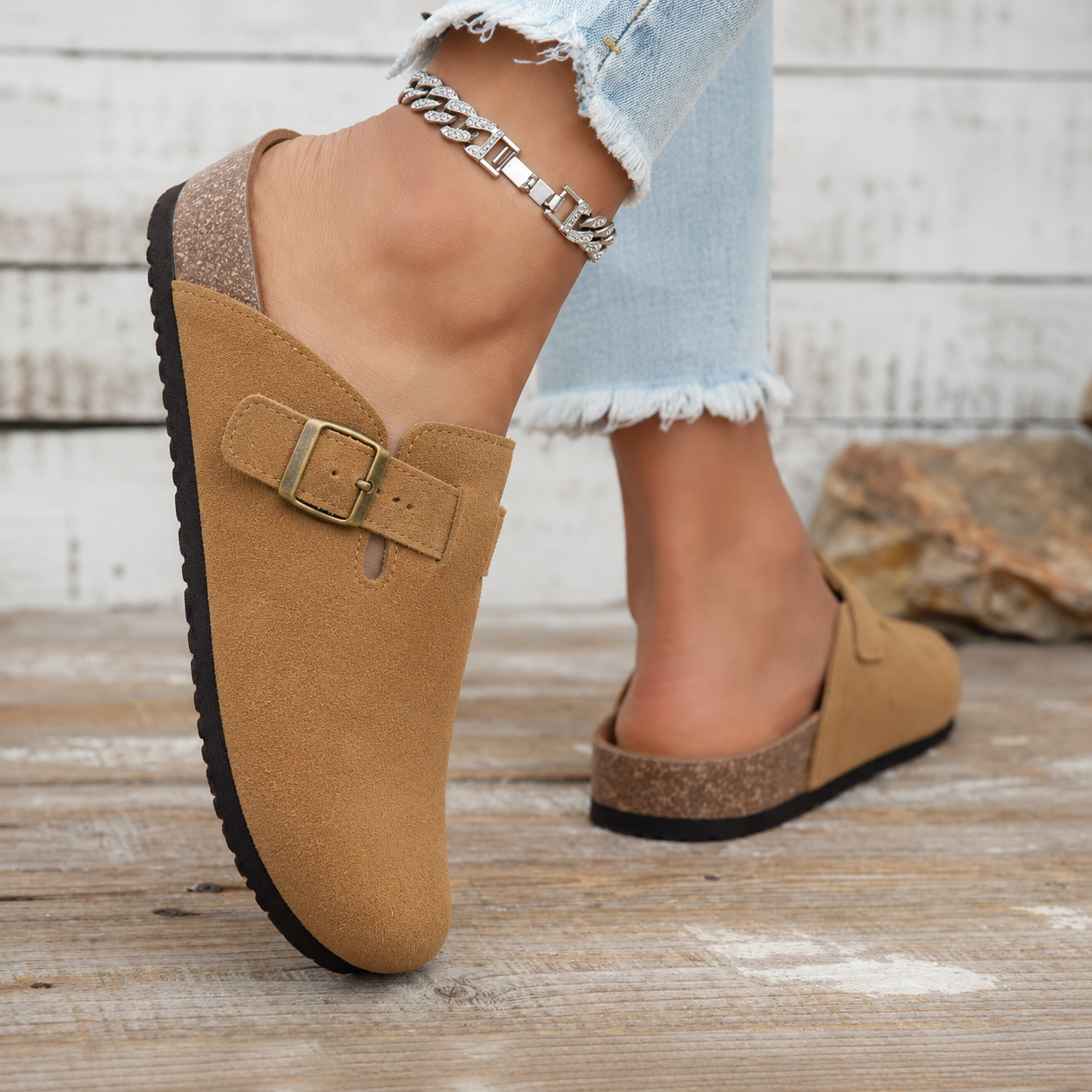 SOREN Suede Comfort Clogs