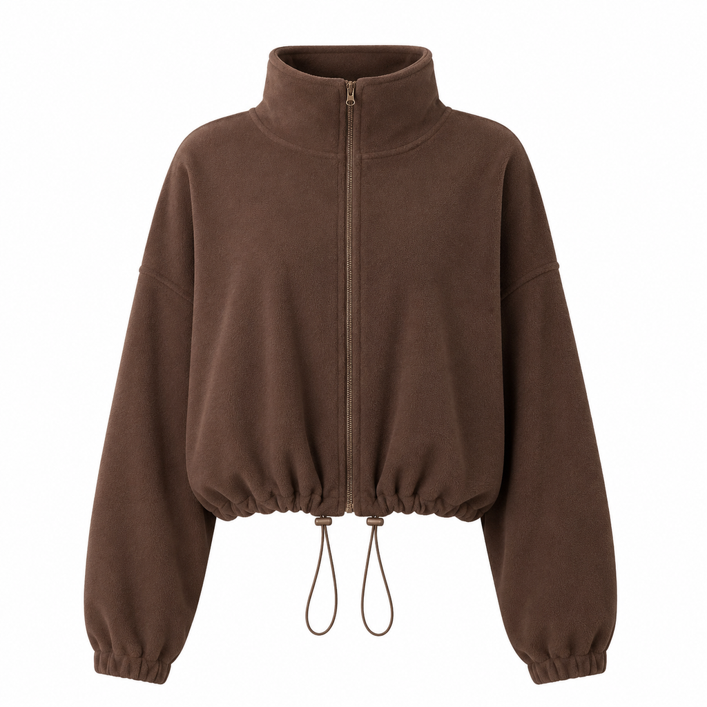Cropped Fleece Jacket