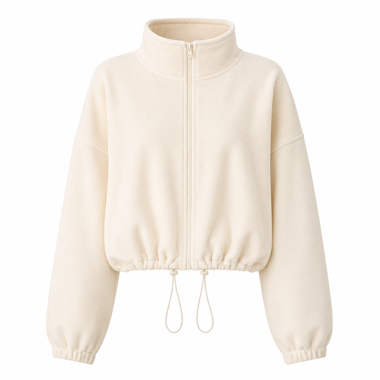 Cropped Fleece Jacket
