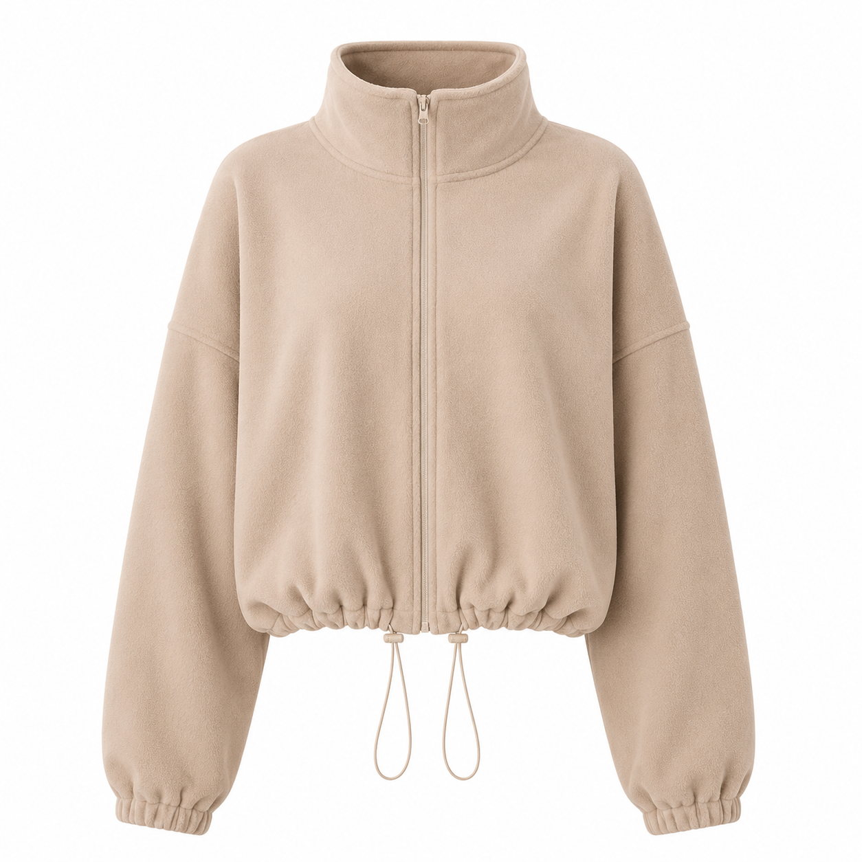 Cropped Fleece Jacket