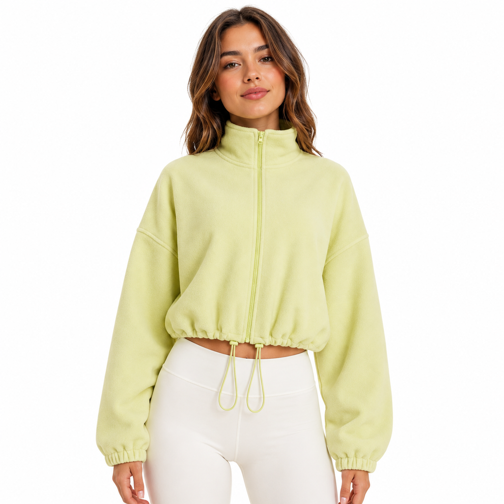 Cropped Fleece Jacket