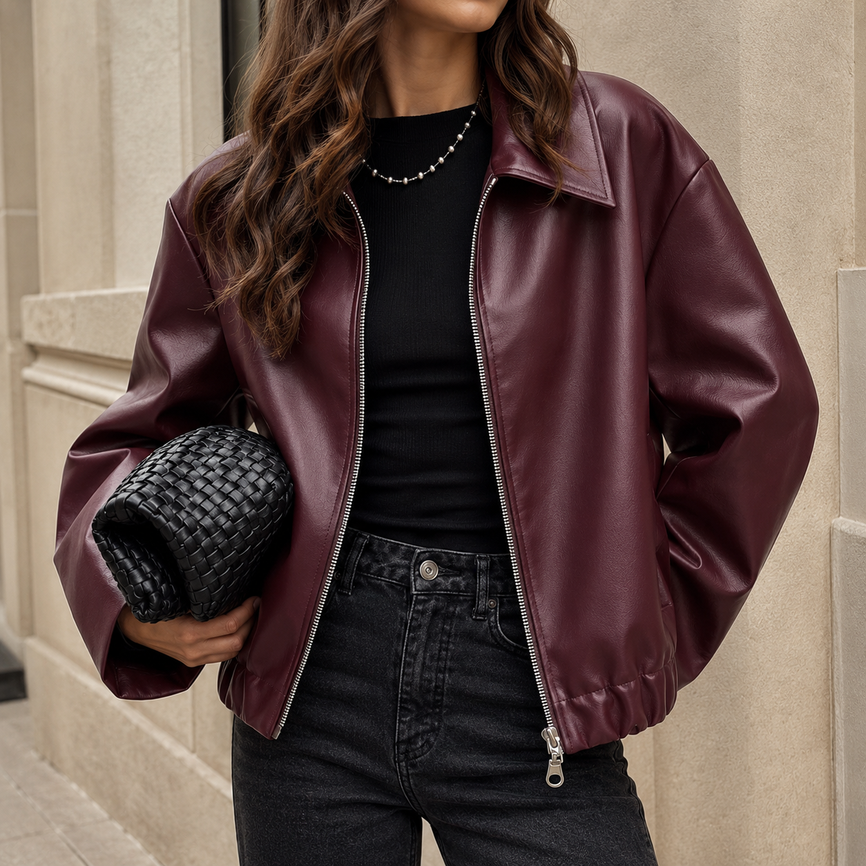 VALERIE Vegan Leather Jacket