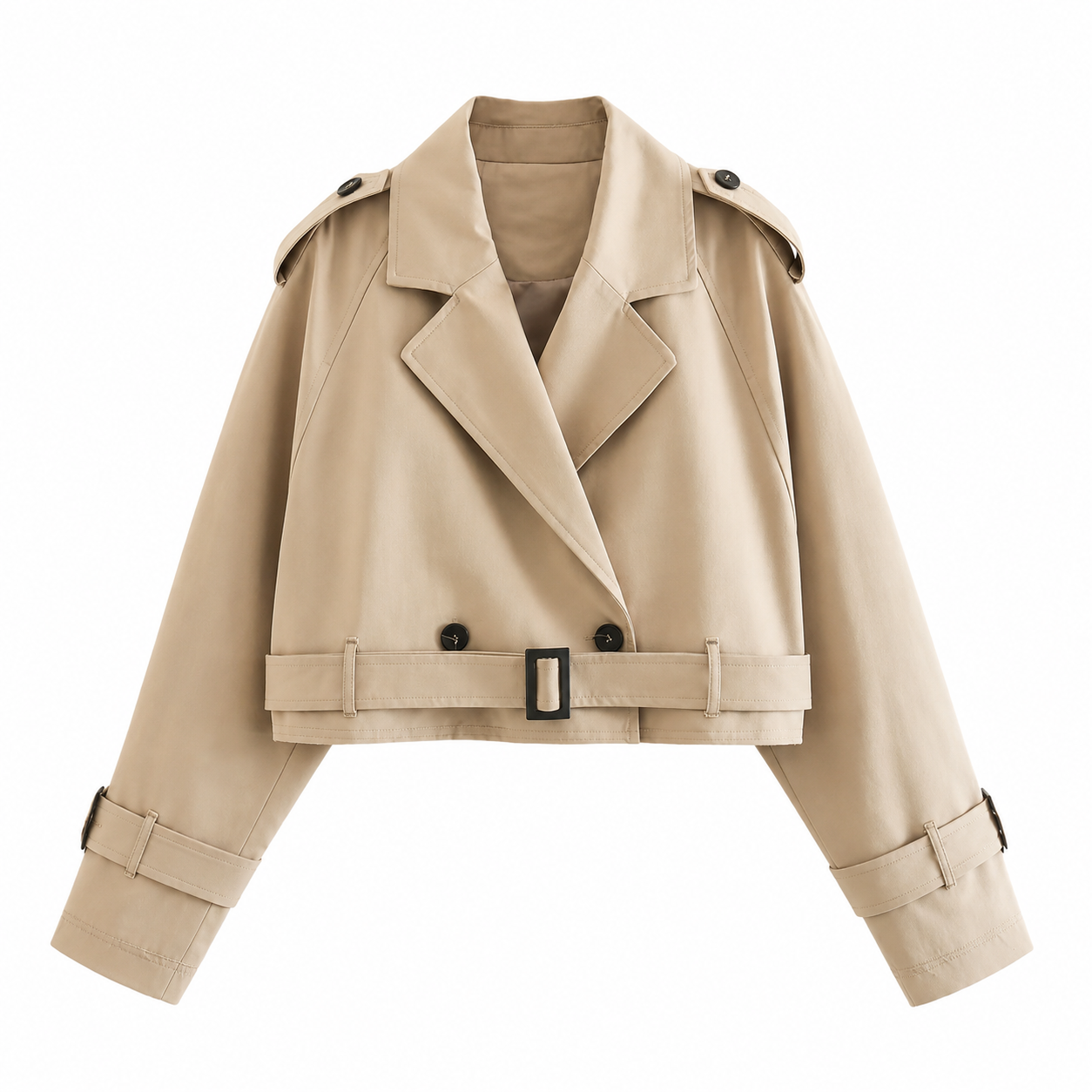 SERENA Cropped Trenchcoat