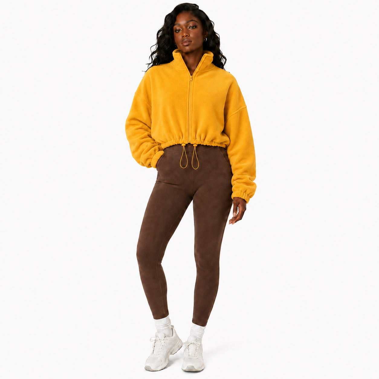 Cropped Fleece Jacket