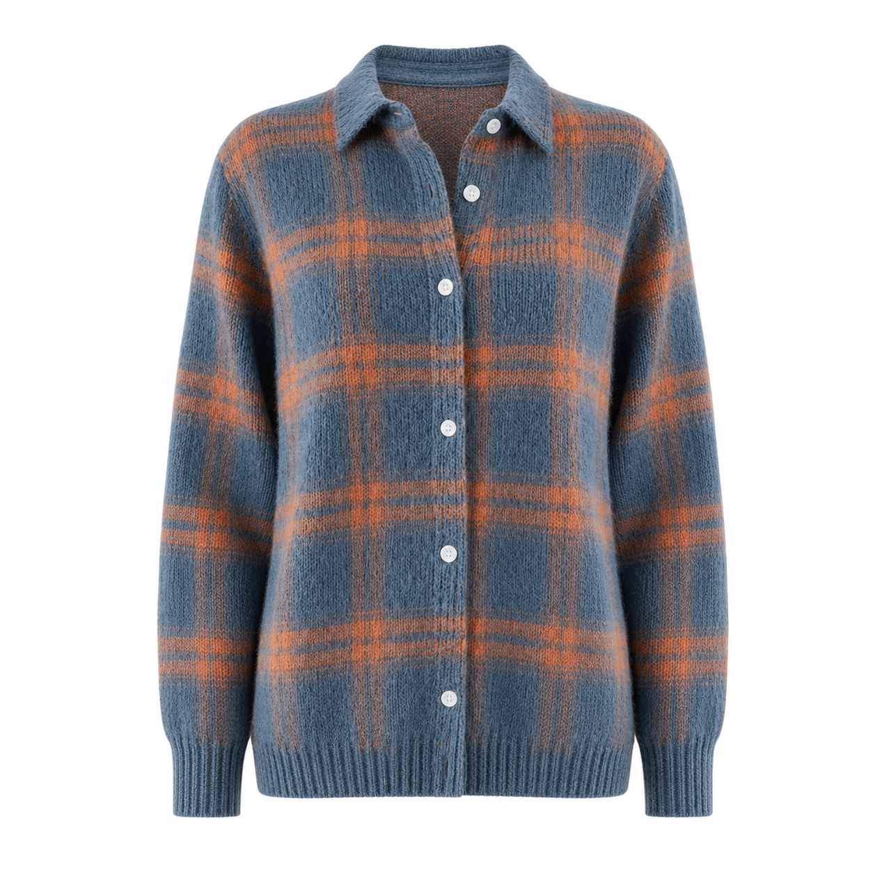 NORA Plaid Knit Cardigan